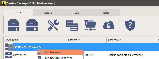 centron S3 Iperius Backup