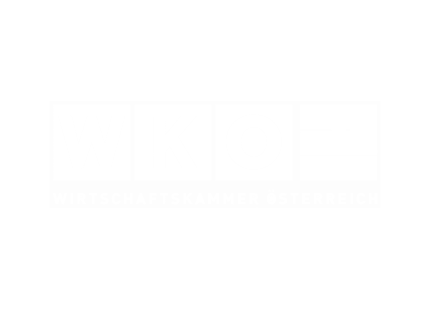 WKO-Logo, das Branchen auf grünem Hintergrund darstellt.